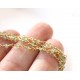 Chain Peridot rondelles stones 3mm, Gold Plated