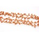 Chain Coral round stones 2- 3mm, Gold Plated