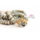 Russian Amazonite and London Blue Topaz Necklace