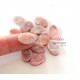 Oval Druzy Stones Drilled Natural Pink Color 10x15mm 