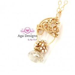 Light Topaz Quartz Necklace