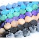 Round Druzy Stones Drilled Natural Blue Color 10mm 