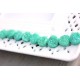 Round Druzy Stones Drilled Natural Green Color 10mm 