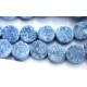 Round Druzy Stones Drilled Natural Dark Aquamarine Color 10mm 