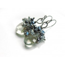 Cluster Earrings with Head Pins Tutorial