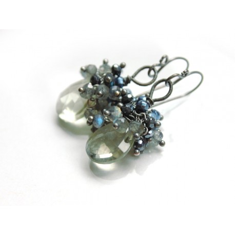 Cluster Earrings with Head Pins Tutorial