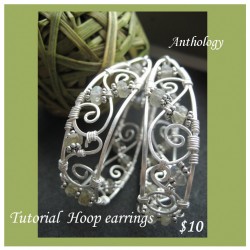 Hoop Earrings with Stones Tutorial