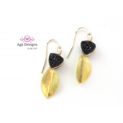 Tessa Earrings with Druzy 