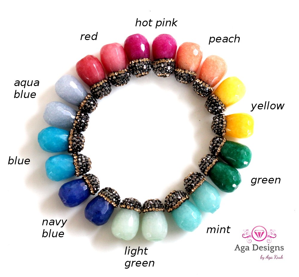 BLUE Jade stones set of two