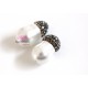 Shell pearl white beads