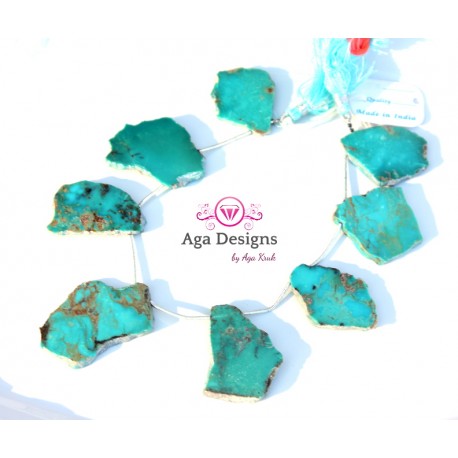 Turquoise stones set of 8 pcs