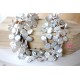 Top drilled white flake Fresh water pearls, keshi 12x14mm