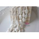 Center drilled oval white Fresh water pearls 11x17mm