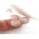 Egg Beads, CZ Pave Beads, 16x11mm, Cubic Zirconia Pave Bead, Oval Beads with Clear CZ Pave