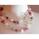 Wire and Rose Gems Necklace