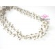 Chain WHITE color rondelles clusters 2- 3mm, Gold Plated