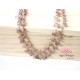 Chain LIGHT AMETHYST color rondelles clusters 2- 3mm, Gold Plated
