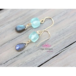 Mint chalcedony Earrings