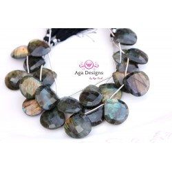 BIG Labradorite briolettes 20mmx26mm