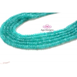 Dark Mint Chalcedony 3mmx4mm full strand