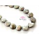 Center drilled coin shape Grey/Green fresh water pearls 19mm