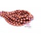 Center drilled oval shape Chocolate fresh water pearls 5x6mm