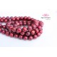Center drilled round shape Garnet fresh water pearls 8.5-9mm