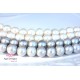 Round 2mm hole fresh water pearls SILVER color