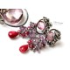 Ruby and Mystic Quartz Earrings