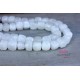 White chalcedony stone cube shape 7 mm