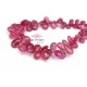Pink Sapphire briolettes ONLY ONE 8-10mm x 5-7mm