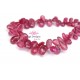 Pink Sapphire briolettes ONLY ONE 8-10mm x 5-7mm