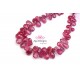 Pink Sapphire briolettes ONLY ONE 8-10mm x 5-7mm