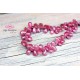 Pink Sapphire briolettes ONLY ONE 8-10mm x 5-7mm