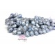 Grey Moonstone briolettes NEW COLOR 8x11mm