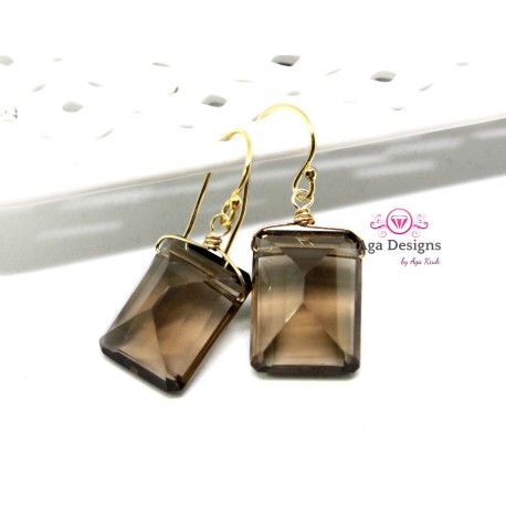 Smoky Quartz Earrings