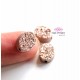 Oval Druzy Stones with Hole rose gold