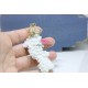 White Coral Pendant with gold bail 2