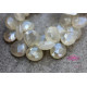 White Agate faceted rectangle shape