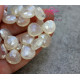 White Agate faceted rectangle shape