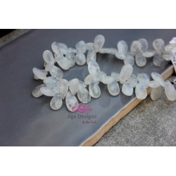 Moonstone briolettes 7mm x 12mm