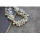 White Agate faceted rectangle shape