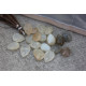 Moonstone briolettes mix colors 13mm x 13mm