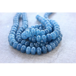 Blue Jade rondelles stones 6mmx10mm