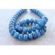 Blue Jade rondelles stones 6mmx10mm