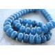Blue Jade rondelles stones 6mmx10mm