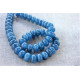 Blue Jade rondelles stones 6mmx10mm