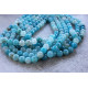 BIG Blue Jade rondelles stones 7mmx12mm