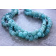 BIG Blue Jade rondelles stones 7mmx12mm