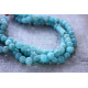 BIG Blue Jade rondelles stones 7mmx12mm